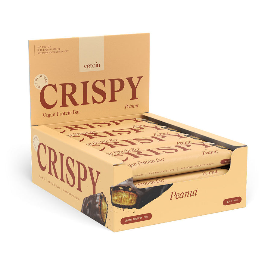 Vetain Crispy Proteinriegel Peanut 12er Tray