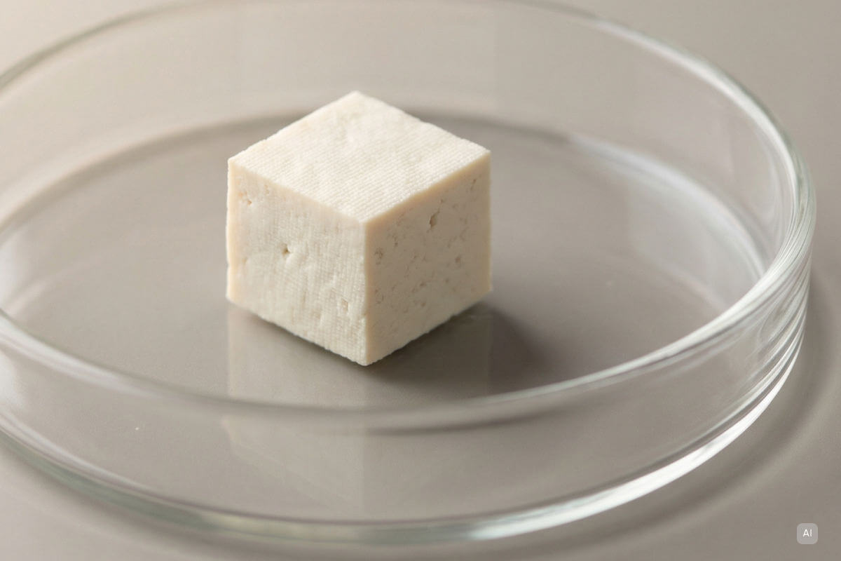 Tofu in einer Schale – hier werden die häufigsten Protein-Mythen entlarvt - Bild KI generiert