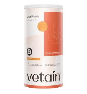 veganes Clear Protein Eistee Pfirsich mit Kölner Liste Zertifizierung