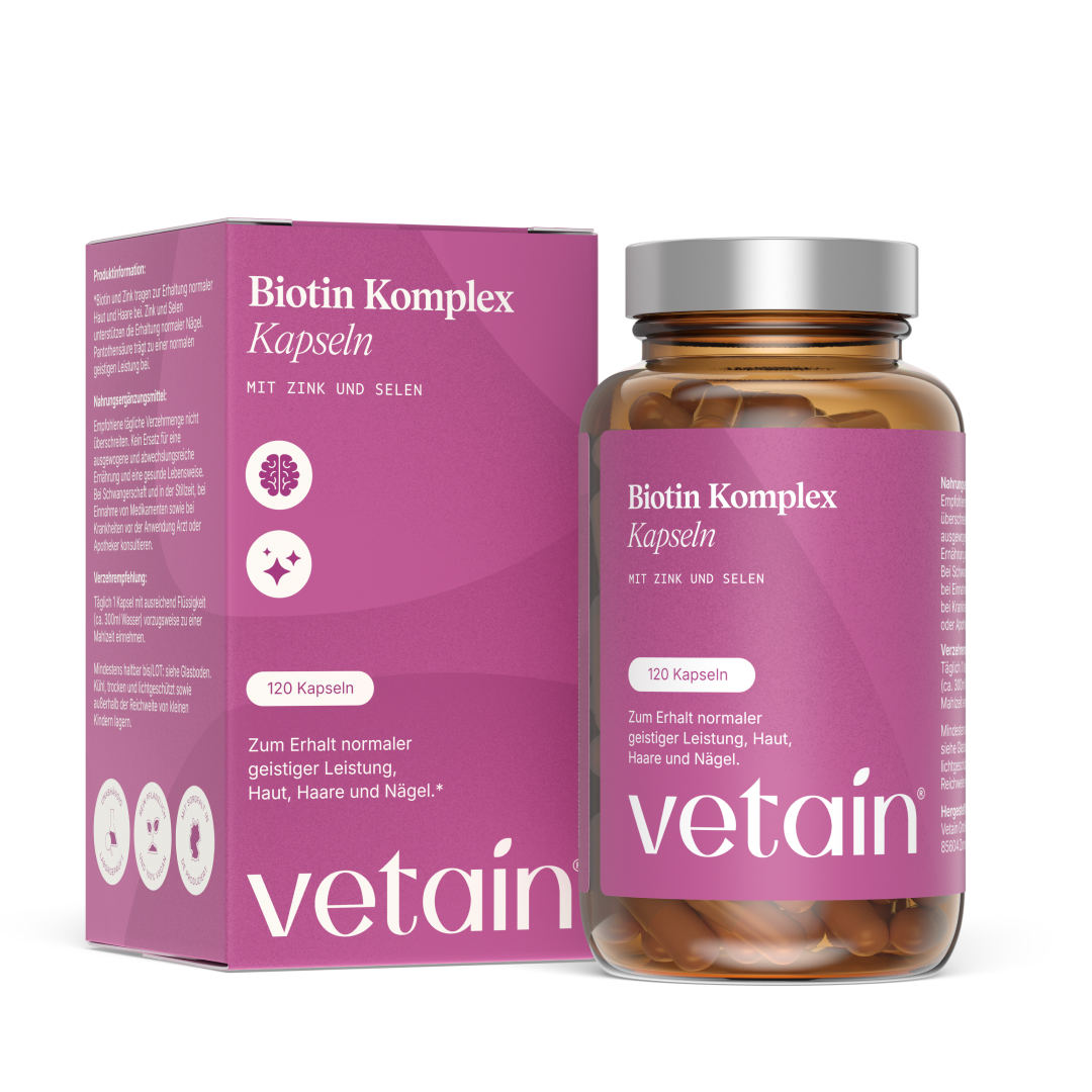 Vetain Biotin Komplex Kapseln mit Zink und Selen