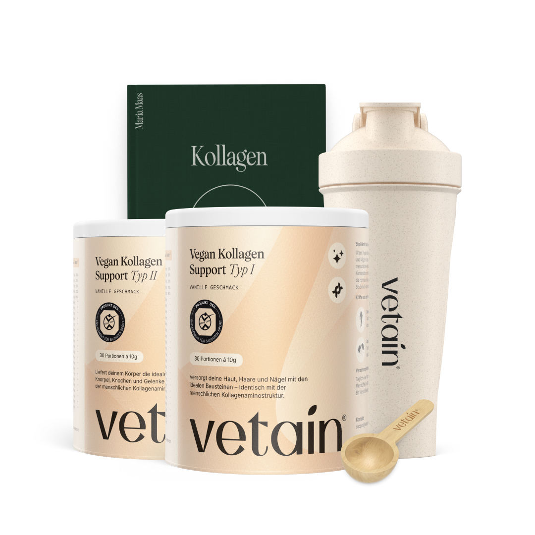 Vetains Kollagen-Bundle mit pflanzlichem Kollagen und Bio-Shaker