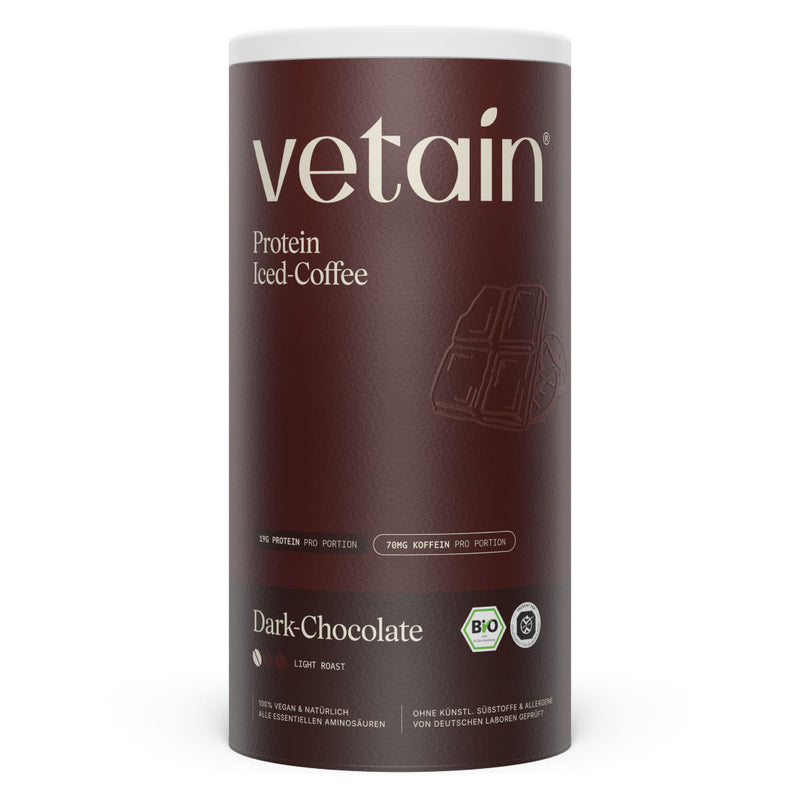 Veganes Proteinpulver Iced-Coffee Schokolade