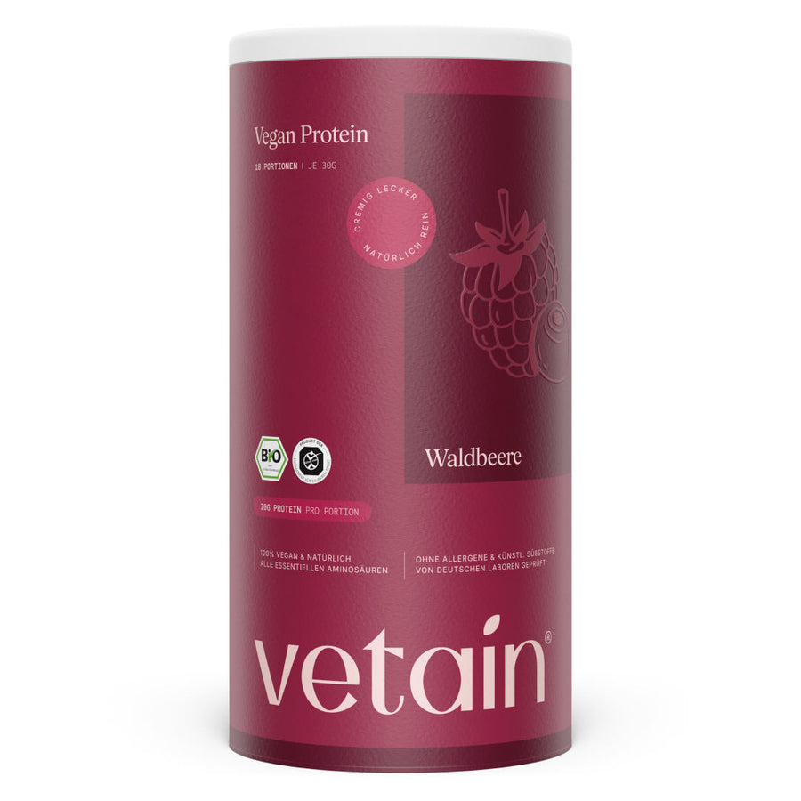 Vetain Vegan Protein Waldbeere Dose