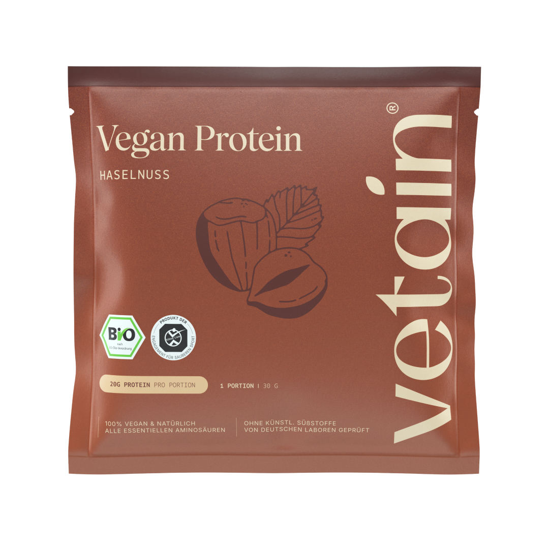 Vetain Vegan Protein Probe Haselnuss