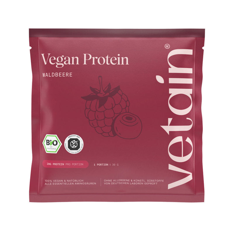 Vetain Vegan Protein Probe Waldbeere 
