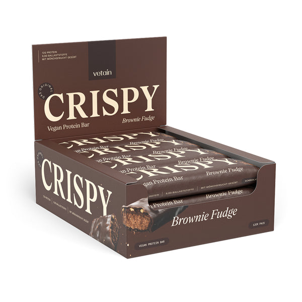 CRISPY vegan protein bar - Brownie Fudge (pack of 12)