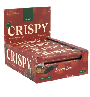 Vetain veganer Crispy Proteinriegel Lebkuchen 12er Tray