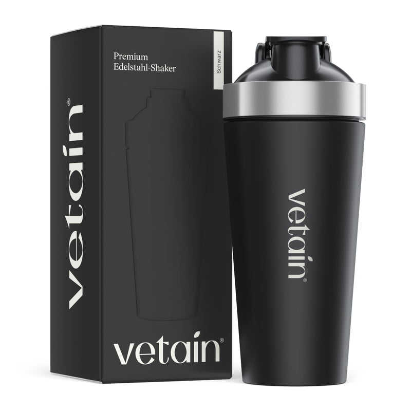 Vetain Edelstahl-Shaker schwarz
